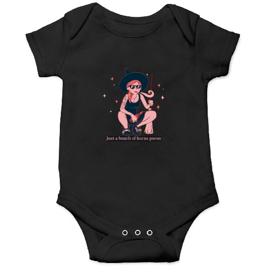 Witch Girl Hocus Pocus Illustration Onesies