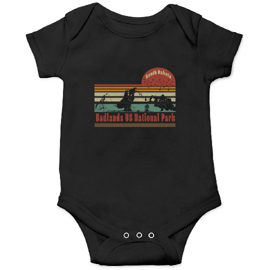 Badlands US National Park South Dakota Travel Onesies