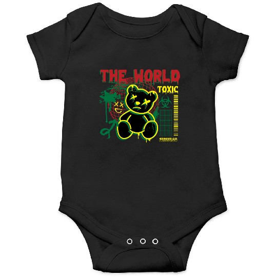 Toxic World Kawaii Bear Artwear Onesies