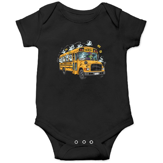 Haunted Ghost Transport School Bus Onesies