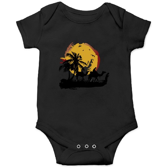 Tropical Sunset Night Onesies