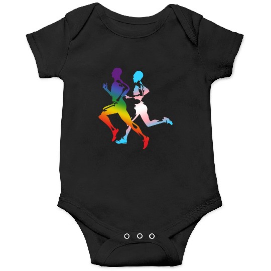LGBT Transgender Gay Pride Rainbow Flag Running  Onesies