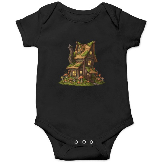Enchanted Mushroom Cottage Onesies
