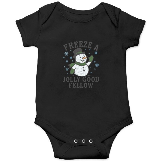 Frosty Snowman Jolly Greeting Design Onesies