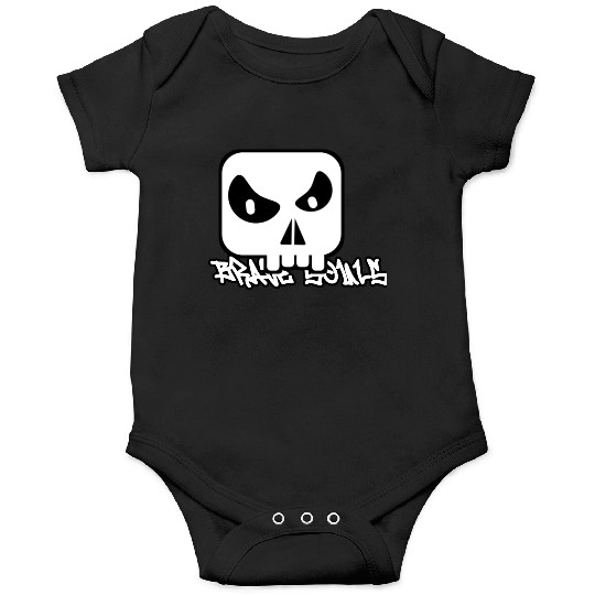 Minimalist Skull Graffiti Design Onesies