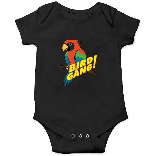 Bird Gang Parrot Cartoon Sticker | Tropical Funny  Onesies