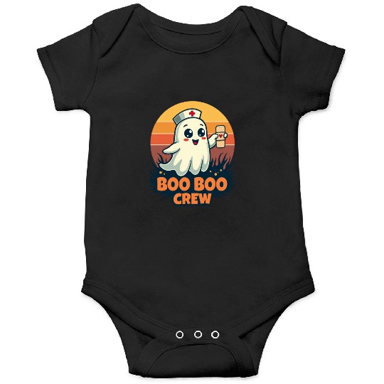 Halloween Boo Boo Crew Cute Ghost Nurse Doctor Onesies