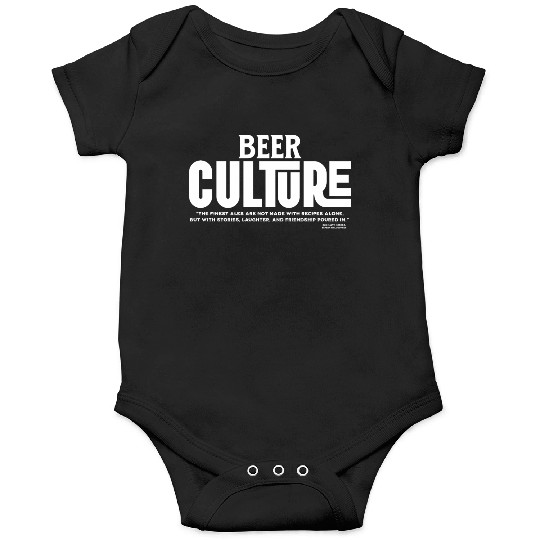 Beer Culture Typography Design Onesies
