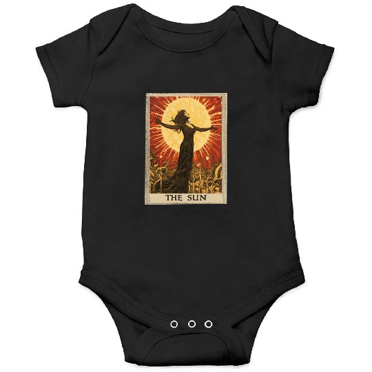 Vintage Tarot Card The Sun Onesies