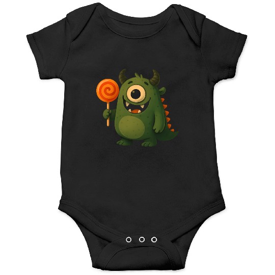 Whimsical Monster with Lollipop Onesies