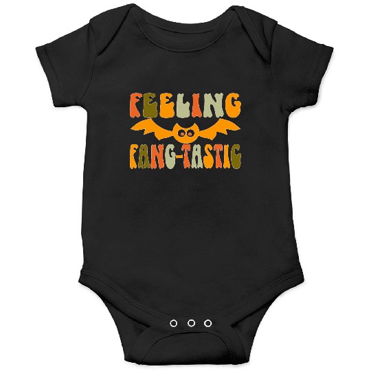 Feeling Fang-Tastic Funny Halloween Bat Onesies