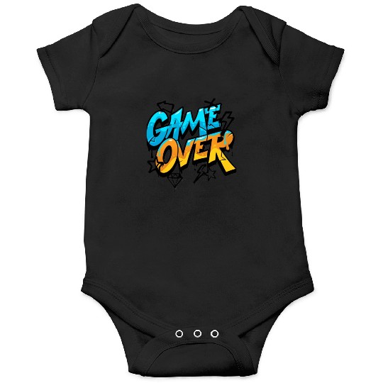 Graffiti Style Game Over Design Onesies