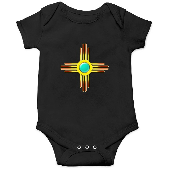 Zia Sun, Zia Pueblo, New Mexico, Sun Symbol, DD 1 Onesies
