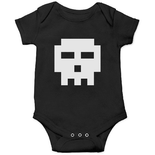 Scott Pilgrim 8-bit Skull Vector Onesies