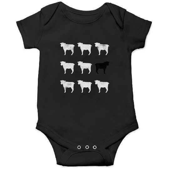 Many White Sheep: One Black Sheep Onesies