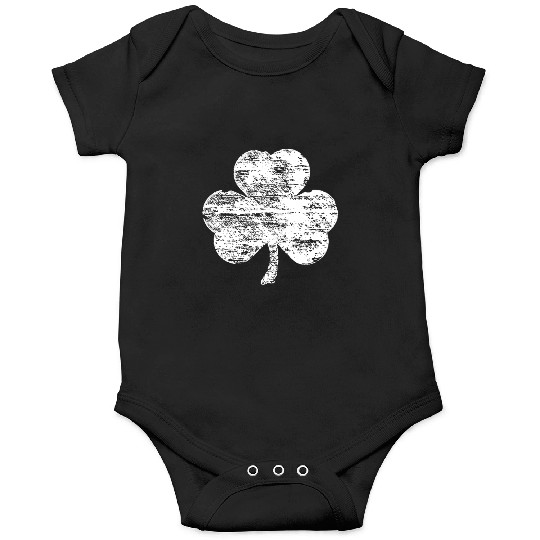 Distressed White Shamrock Onesies