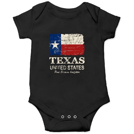 Texas Flag - Vintage Look Onesies