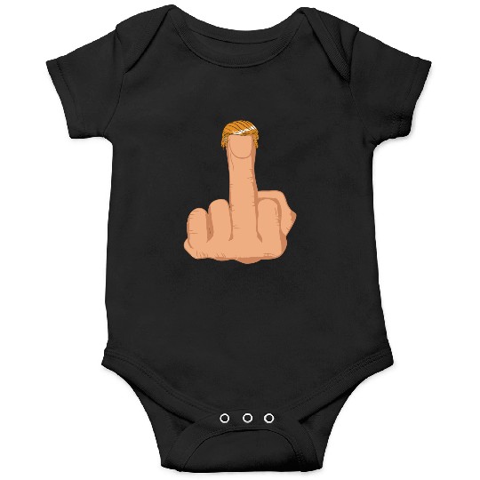 Funny Trump Middle Finger Onesies