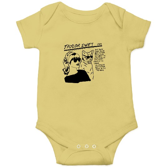 Discover Taylor Allbum 1989 Onesies, Vintage Taylor With Cat Onesies