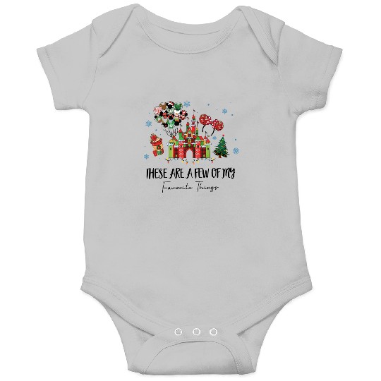 These Are A Few Of My Favorite Things Christmas Onesies, Disney Christmas Snacks Onesies