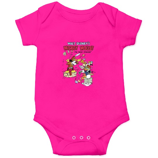 Disney Mickey Mouse The Band Concert Vintage Onesies