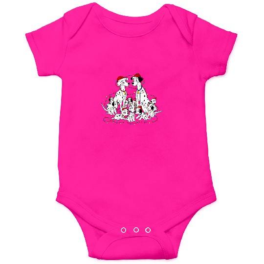 Disney Santa 101 Dalmatians Christmas Lights Onesies