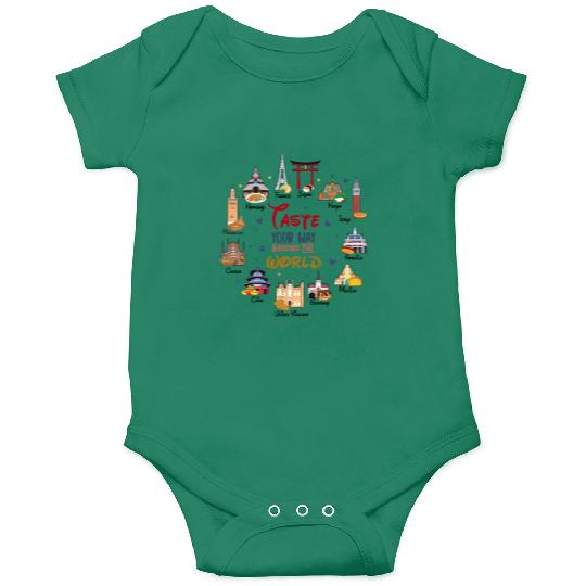 Disney Epcot World Showcase Countries Food Taste Your Way Around The World Onesies