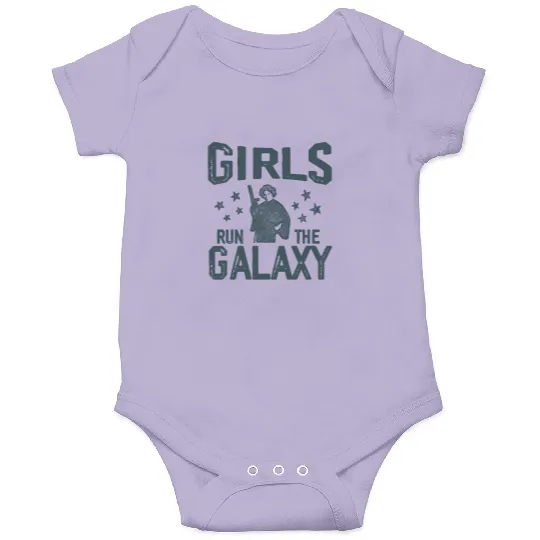 Vintage Star Wars Princess Leia Girls Run The Galaxy Onesies, Disney Star Wars Onesies