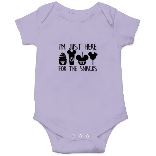 I'm here for the snacks,Disney Onesies Funny Disney Onesies,Disney Epcot Onesies