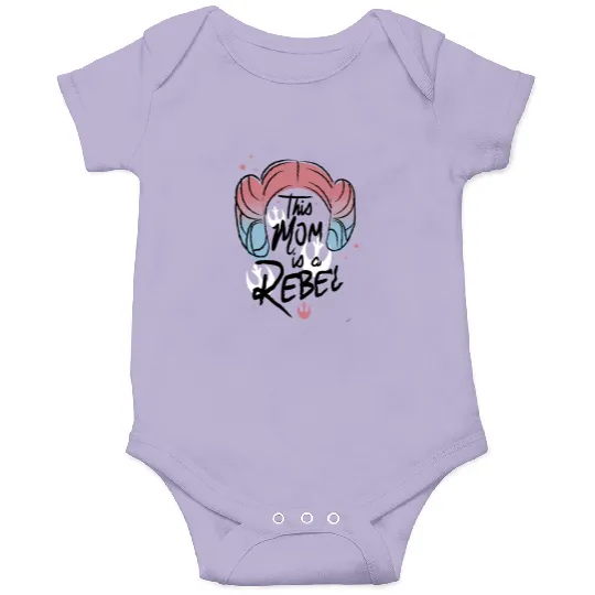 Retro Star Wars Princess Leia Onesies, This Mom Is A Rebel Onesies, Disney Mother's Day