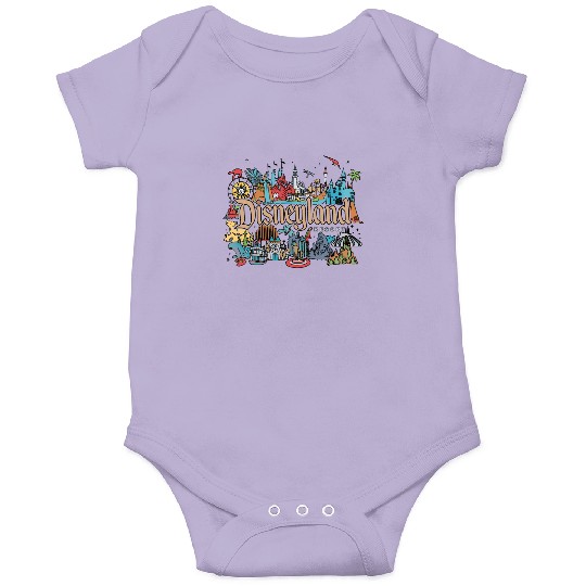 Vintage Disneyland Resort  Onesies, Retro Disneyland Parks Onesies, Magic Kingdom Onesies