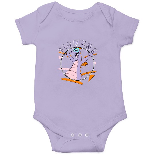 Disney Figment Retro 90's Portrait Onesies,Epcot Figment Onesies