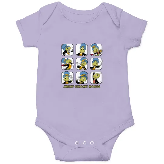 Disney Jiminy Cricket Moods Onesies, Disney Pinocchio Onesies