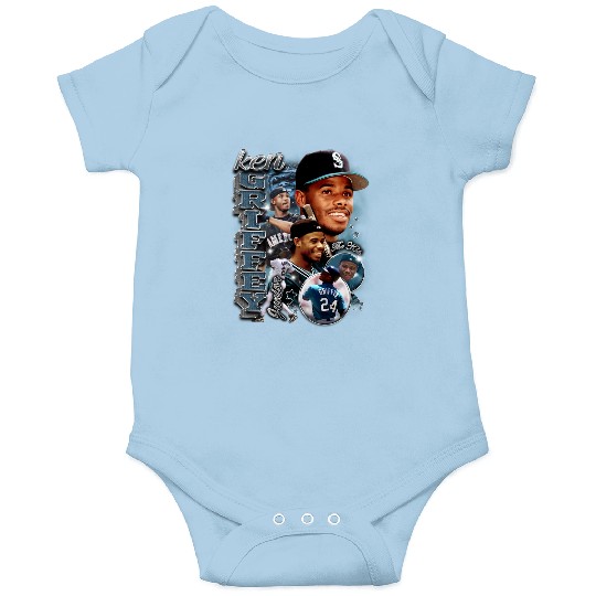 Ken Griffey Jr. Onesies, Baseball Onesies, Classic 90s Graphic Onesies, Unisex, Vintage Bootleg