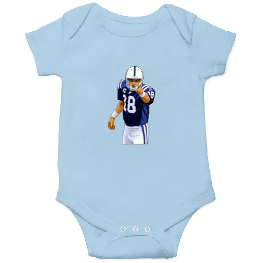 Peyton Manning 18 To The Crowds Onesies