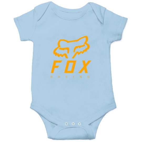 Discover orange fox acing logo Onesies