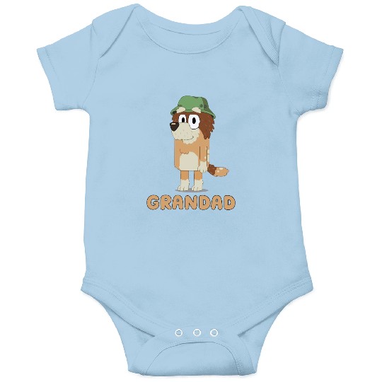 Custom BlueyDad Grandad Papa Grandfather Dog Family Disney Junior Matching Disney World Family Gift Onesies