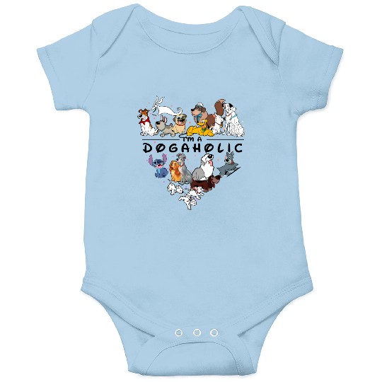 Disney Dogaholic Onesies, Disney 101 Dalmatians Dogs, Tramp Onesies Lady Dog Mom Who Loves Disney Pluto Dog