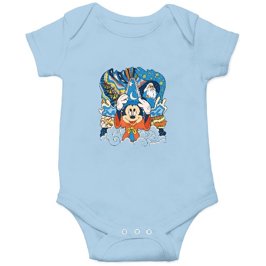 Disney Fantasia Sorcerer Mickey Stay Magical Onesies, Fantastic Disney Hollywood Studio