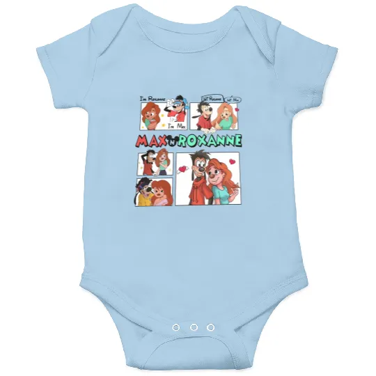 Disney A Goofy Movie Couples Onesies, Max And Roxanne Onesies