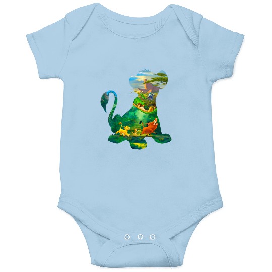 Disney Lion King Simba Silhouette Graphic T 4693 Onesies