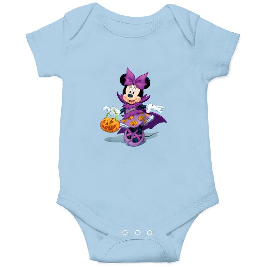 Disney Halloween Minnie Mouse Raglan Baseball Te Onesies
