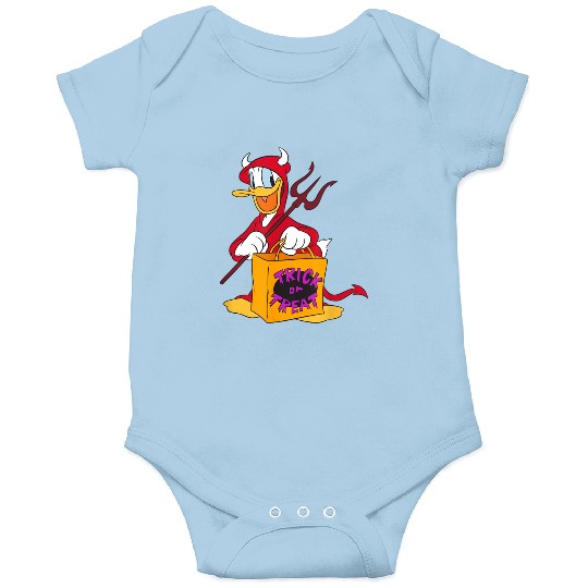 Discover Disney Halloween Donald Duck Devil Trick or Trea Onesies