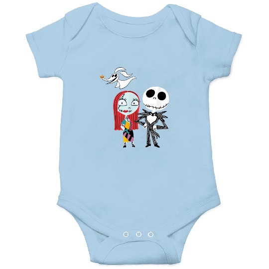 Disney Nightmare Before Christmas Jack and Sally Onesies