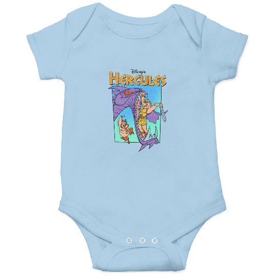 Disney Hercules Hydra Battle Retro Graphic Onesies