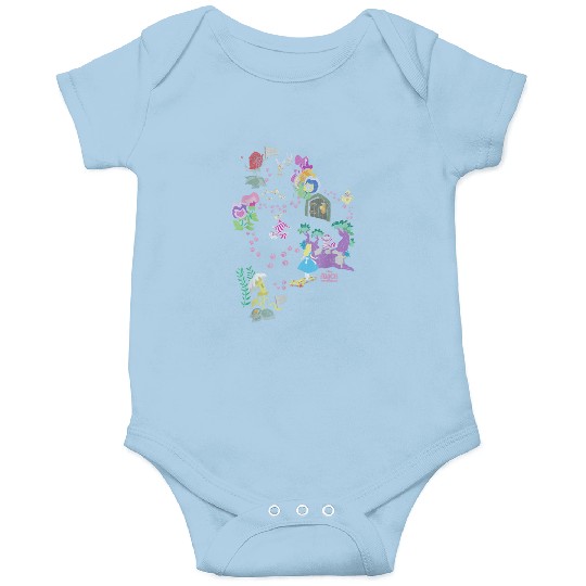 Discover Disney Alice In Wonderland Cheshire Cat Paw Prin Onesies