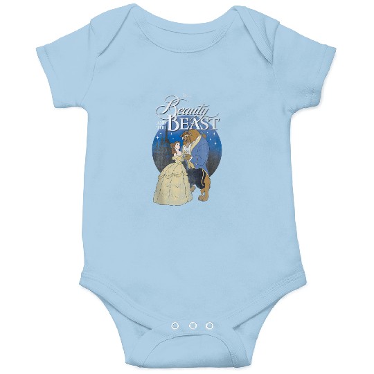 Disney Beauty And The Beast Classic Title Logo P Onesies