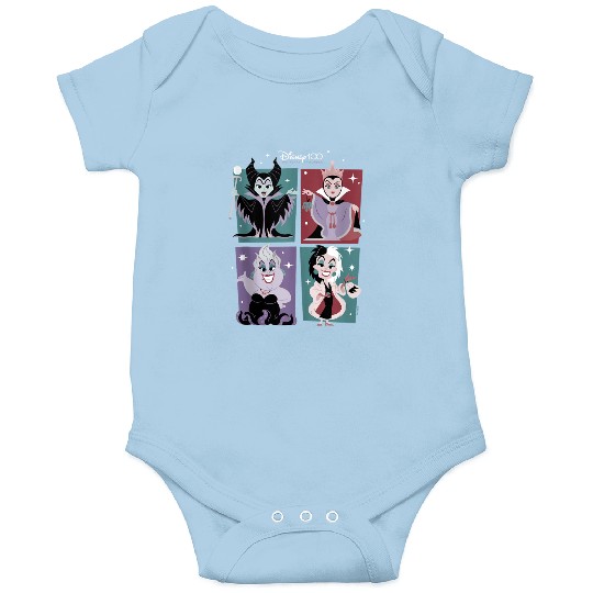 Disney 100 Celebrating 100 Years Of Villains Tan Onesies