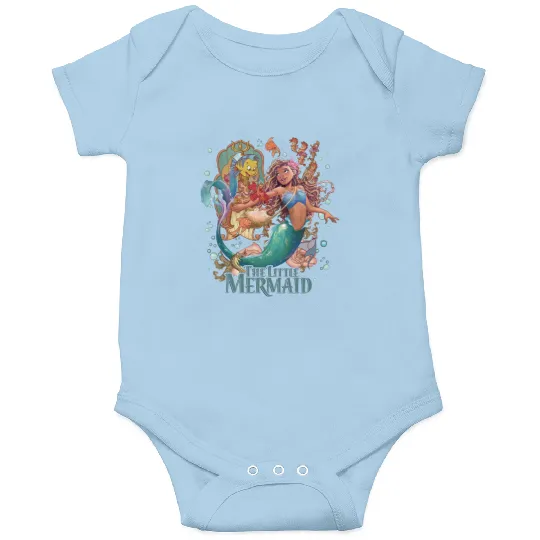 Retro Little Mermaid Onesies  Black Little Mermaid Onesies | Disney Onesies