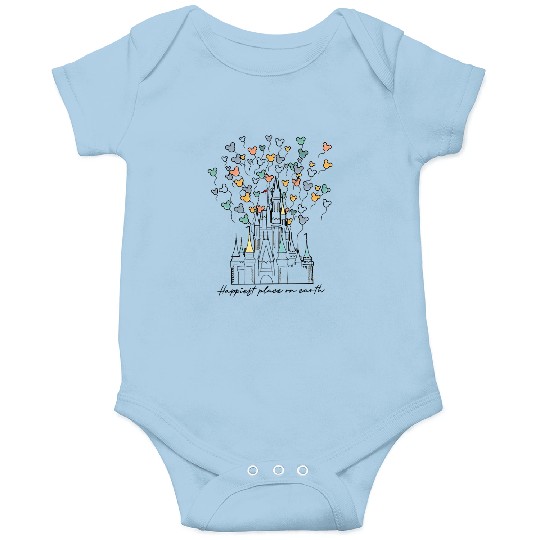 Disney Magical Castle Happiest Place Onesies, Magic Kingdom Castle Onesies, Disney Vacation Onesies, Disney Trip Onesies, Disney Onesies